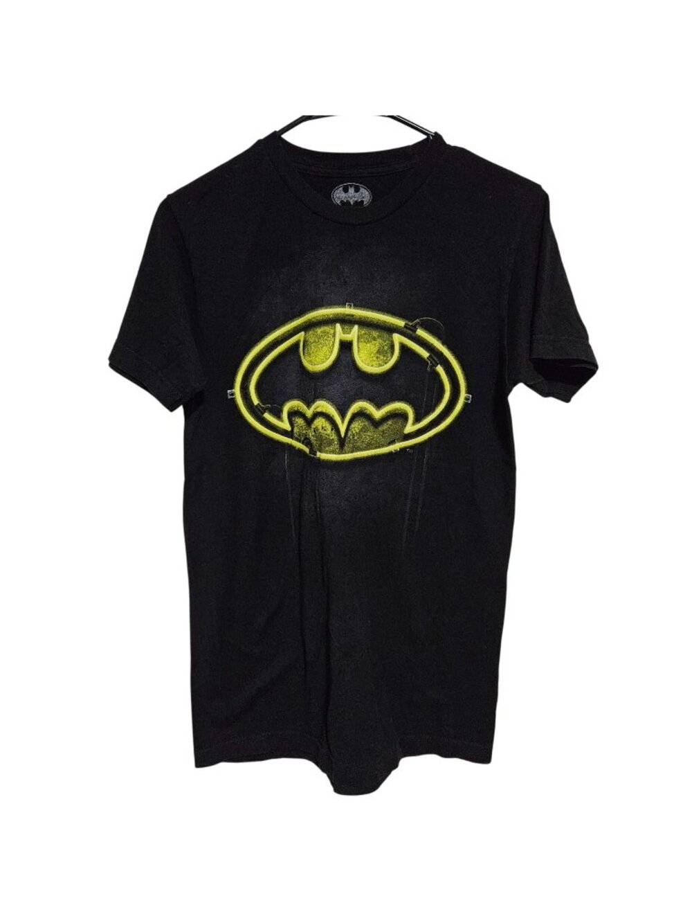 DC Comics Batman T-Shirt Size Small Black Short Sleeve Superhero 100% Cotton